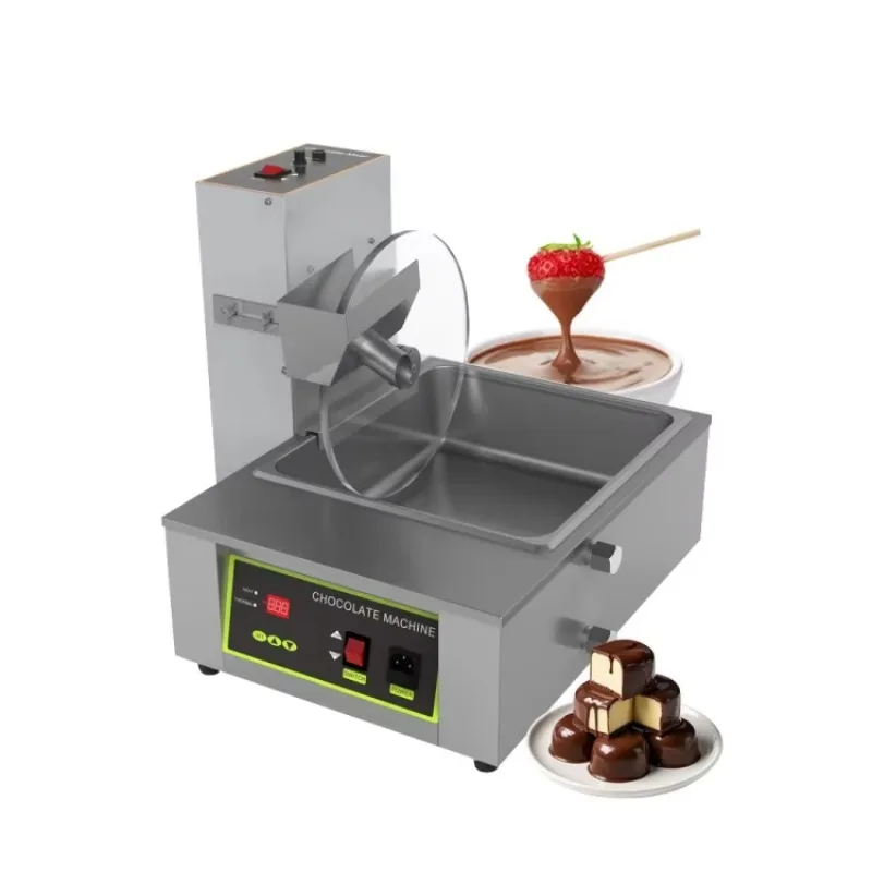 Small Wheel Chocolate Making Machine to Melt Chocolate Melting and Tempering Pot Machine