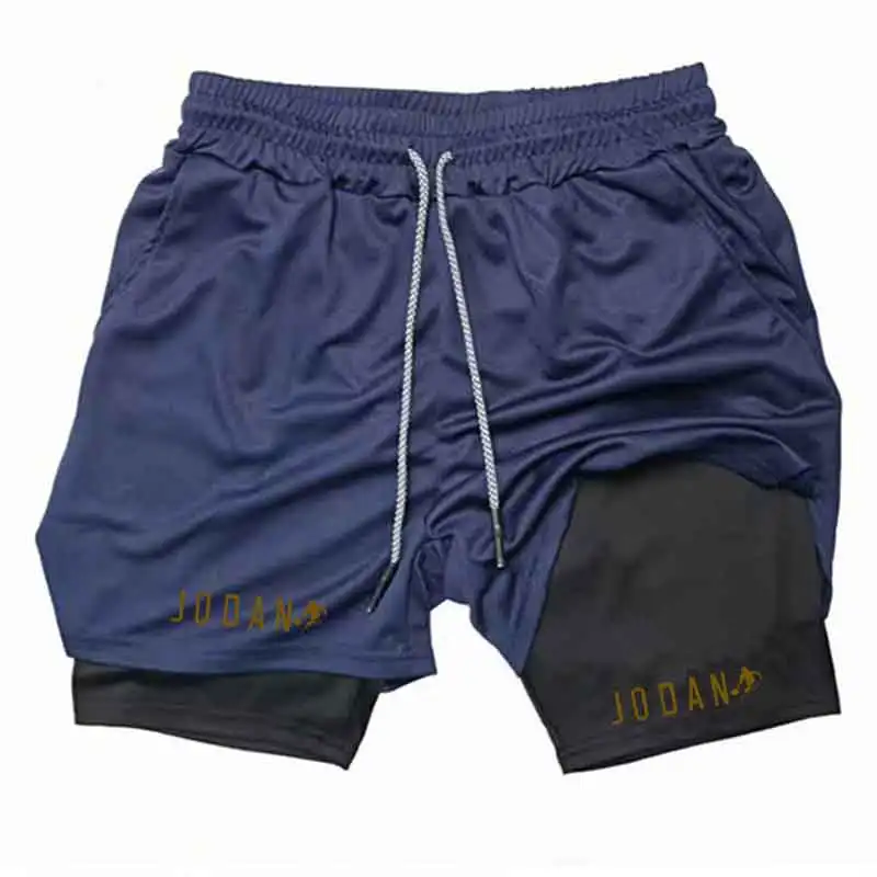 

Summer Men's Clothing Men Fitness Gym Training 2 in 1 Sports Quick Dry Workout Jogging