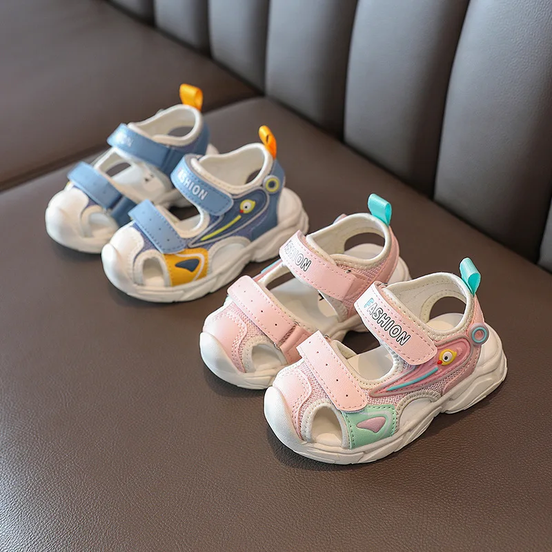2026 Summer Girls Kids Sandals Soft Comfortable Closed Toe Protective Sandals,Cartoon Colorful Cute Shoes Kids Summer Boys Girls