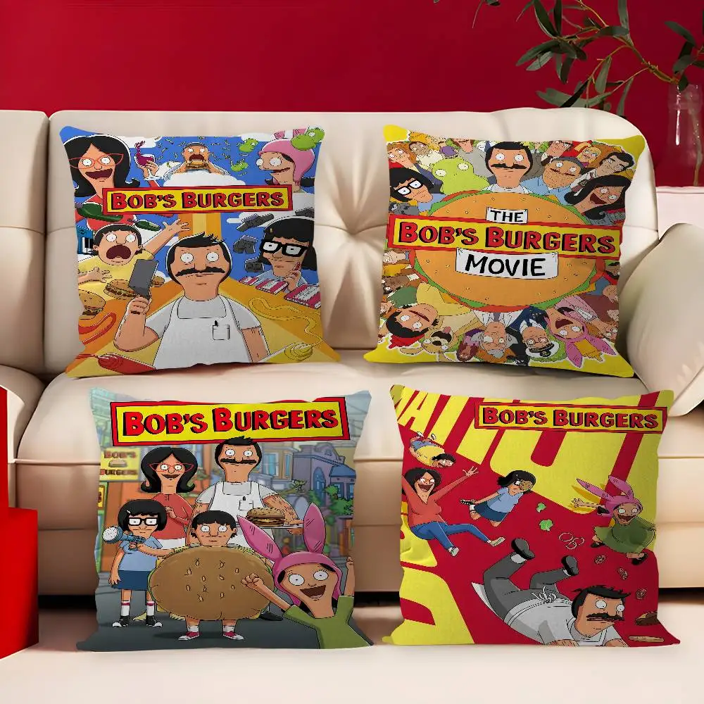 

B-Bobs B-Burgers Cartoon Pillow Gift Home Office Decoration Bedroom Sofa Car Cushion Cover case 45x45