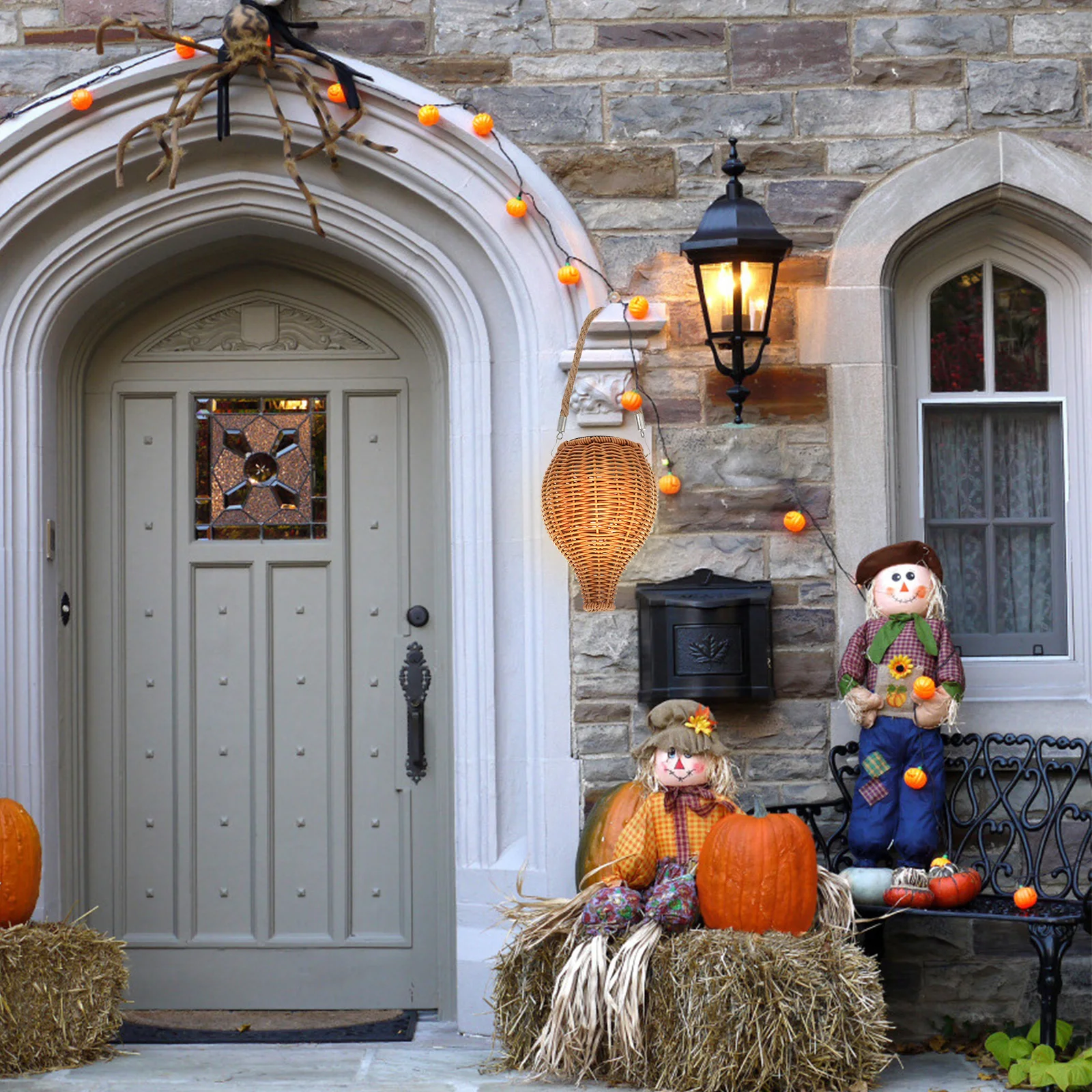 Solar Powered Plastic Garden Light Yard Decorative Lamp Warm Atmosphere Creative Design Outdoor Projection L