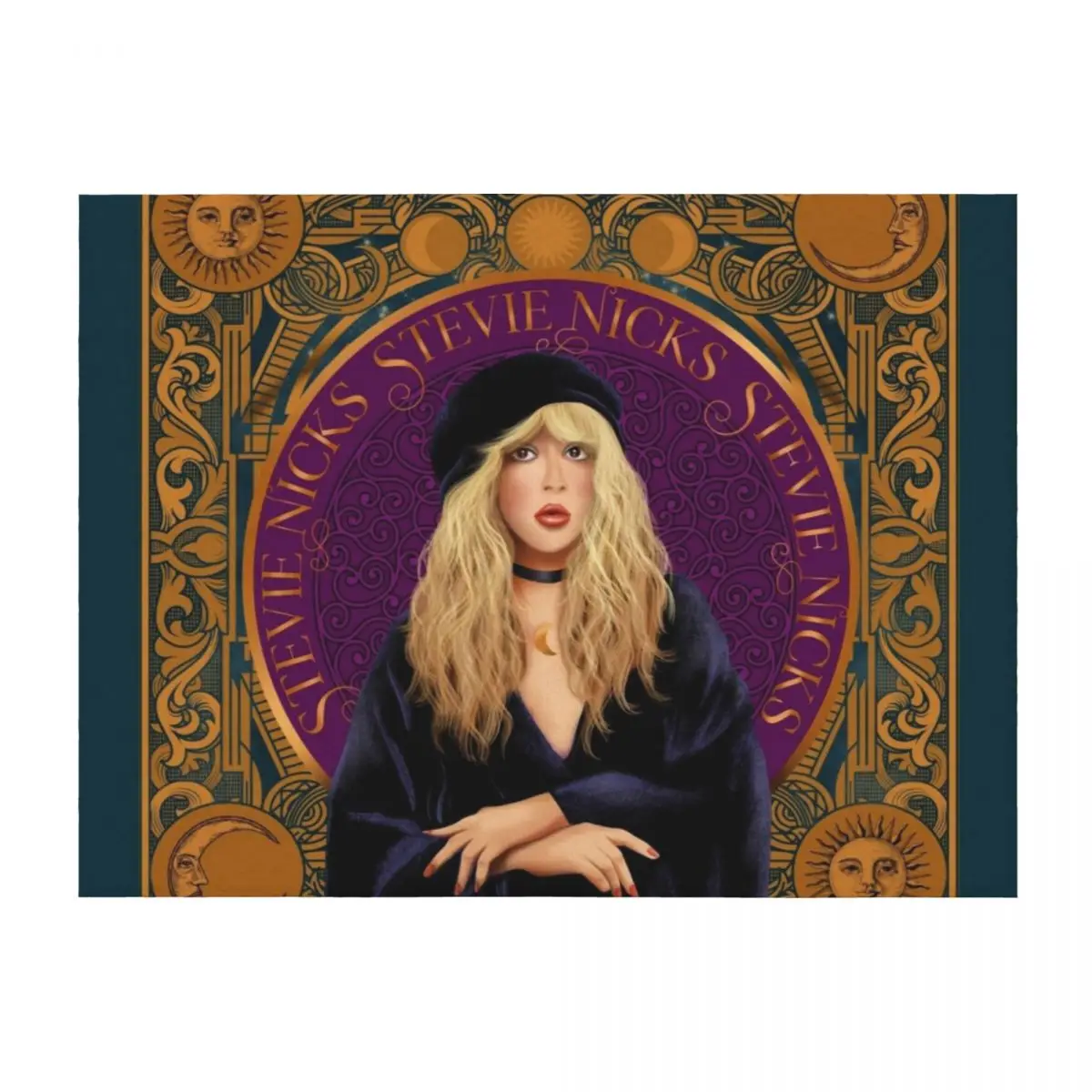 

Stevie Nicks Celestial Tarot High Priestess Throw Blanket for winter Bed Decorative Sofa Soft Beds Blankets