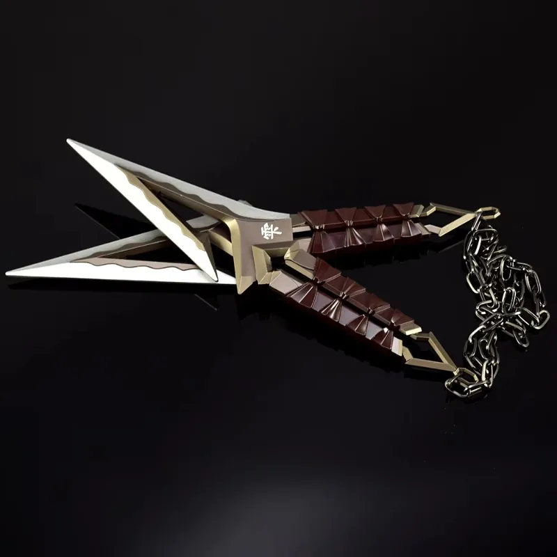 Arme de Valorant Kuronami No Yaiba, 22cm, variante Ninja Kunai, jeu en métal, modèle d'épée périphérique, ornements de bureau, cadeau de Noël