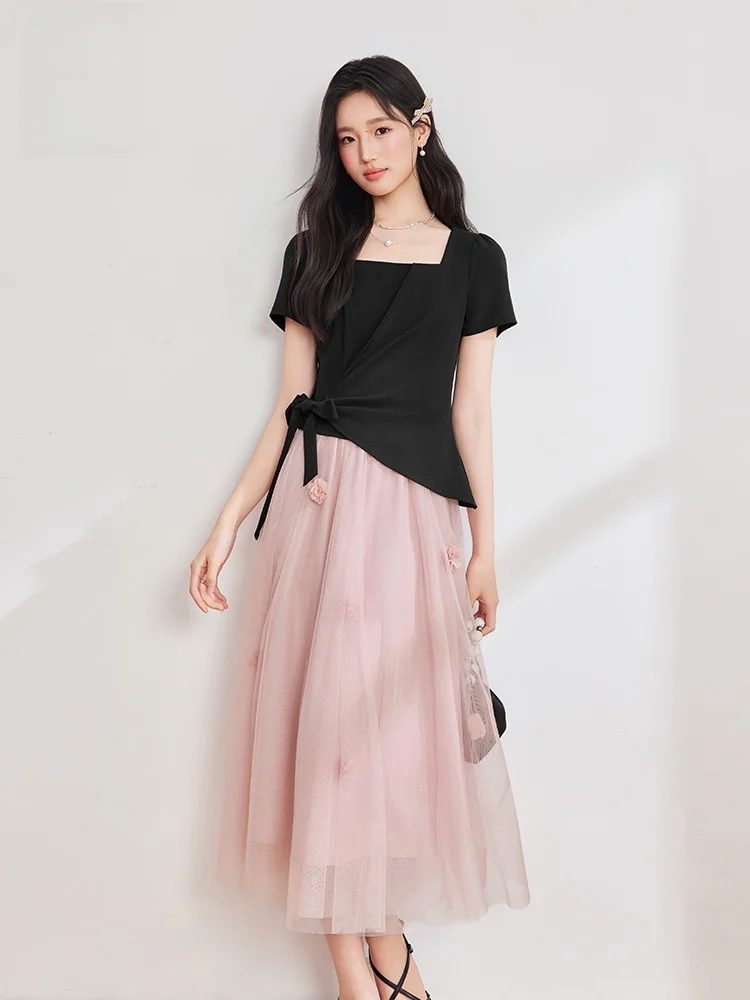 ief-summer-new-gentle-wind-women's-dress-soft-tulle-midi-ballet-design-sensation-polyester-fiber-cotton-spandex-fairy-skirt