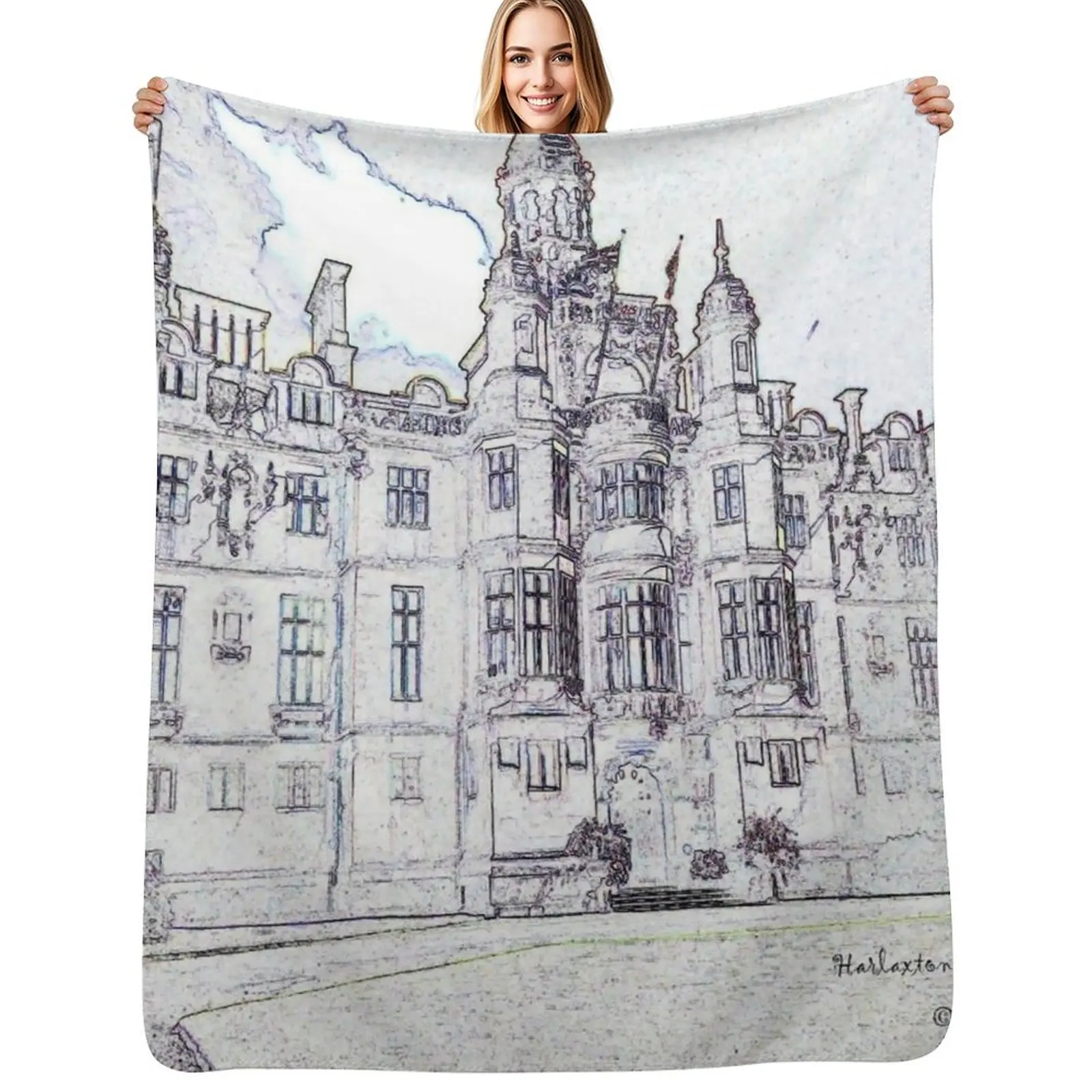 

Harlaxton Manor Throw Blanket manga Decorative Sofas Sleeping Bag halloween Blankets