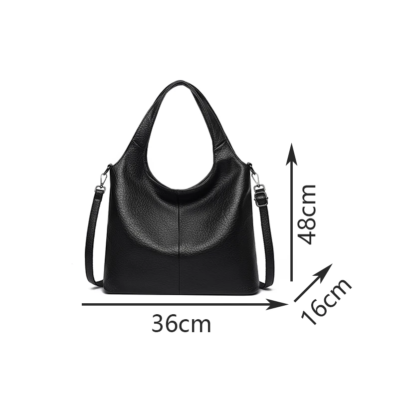 2026 Vintage Soft Leather Handbag, Large Capacity Women Tote Bag, Casual Crossbody Shoulder Bag for Daily Commute
