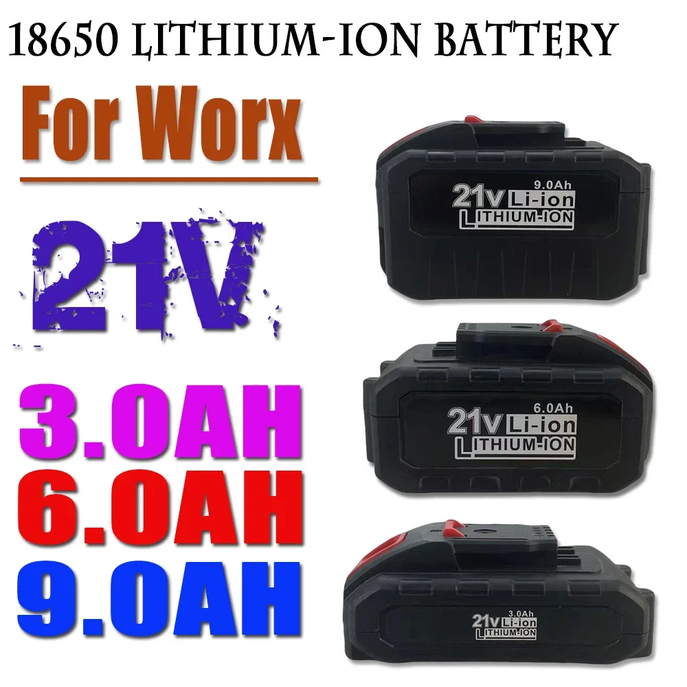 

21V Worx Battery Cordless Impact Drill Rechargeable Replace 48VF 36VF 88VF Replacement Battery for Power Tool