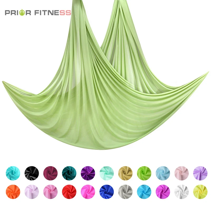 7 Meters Home Aerial Yoga Hammock Solid Color Fabric - Medium Stretch, Hanging Cloth for Yoga Studio Sling [Fabric Only]