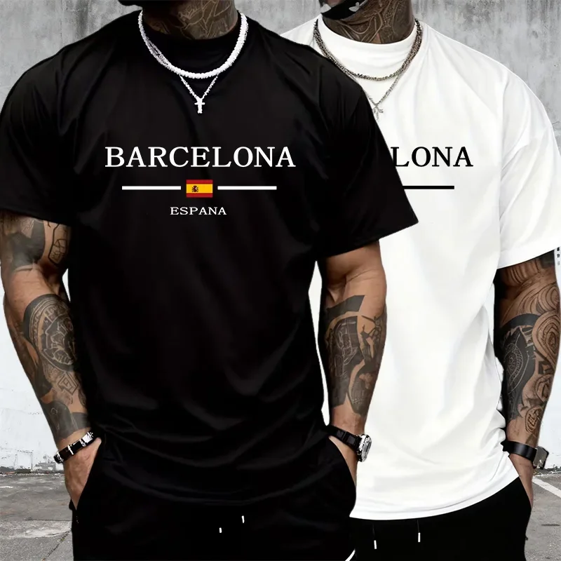 Sommer Frühling Männer T-shirt Urban Casual Mode 100% Baumwolle Tees Männlich Täglichen Komfort Kühlen Kurzarm Top männer Kleidung