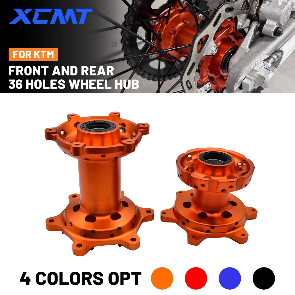 Mesin sepeda motor CNC Hub roda depan belakang 36 lubang pelek jari-jari untuk KTM SX XC HUSQVARNA FC TC GASGAS MC EX 125-450 2016-2023