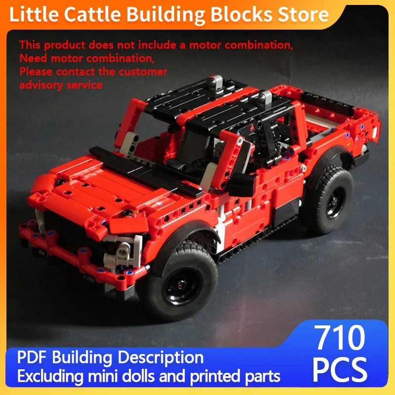 Speed Racing Car Model MOC Building Bricks F150 Off-Road Pickup Truck Modular Technology Children Holiday Gifts Assemble Toys