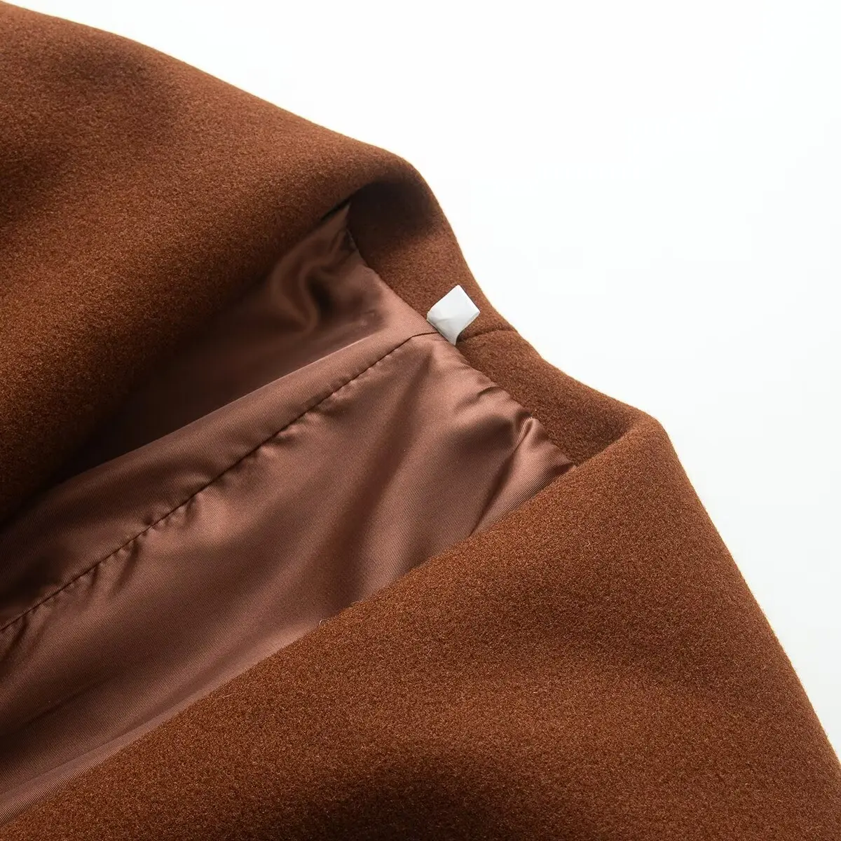 JNLEAOG Women's Casual Woolen Coat with Belt Large Collar Loose Fit Long Sleeve Autumn Winter Outerwear Fashion Trend