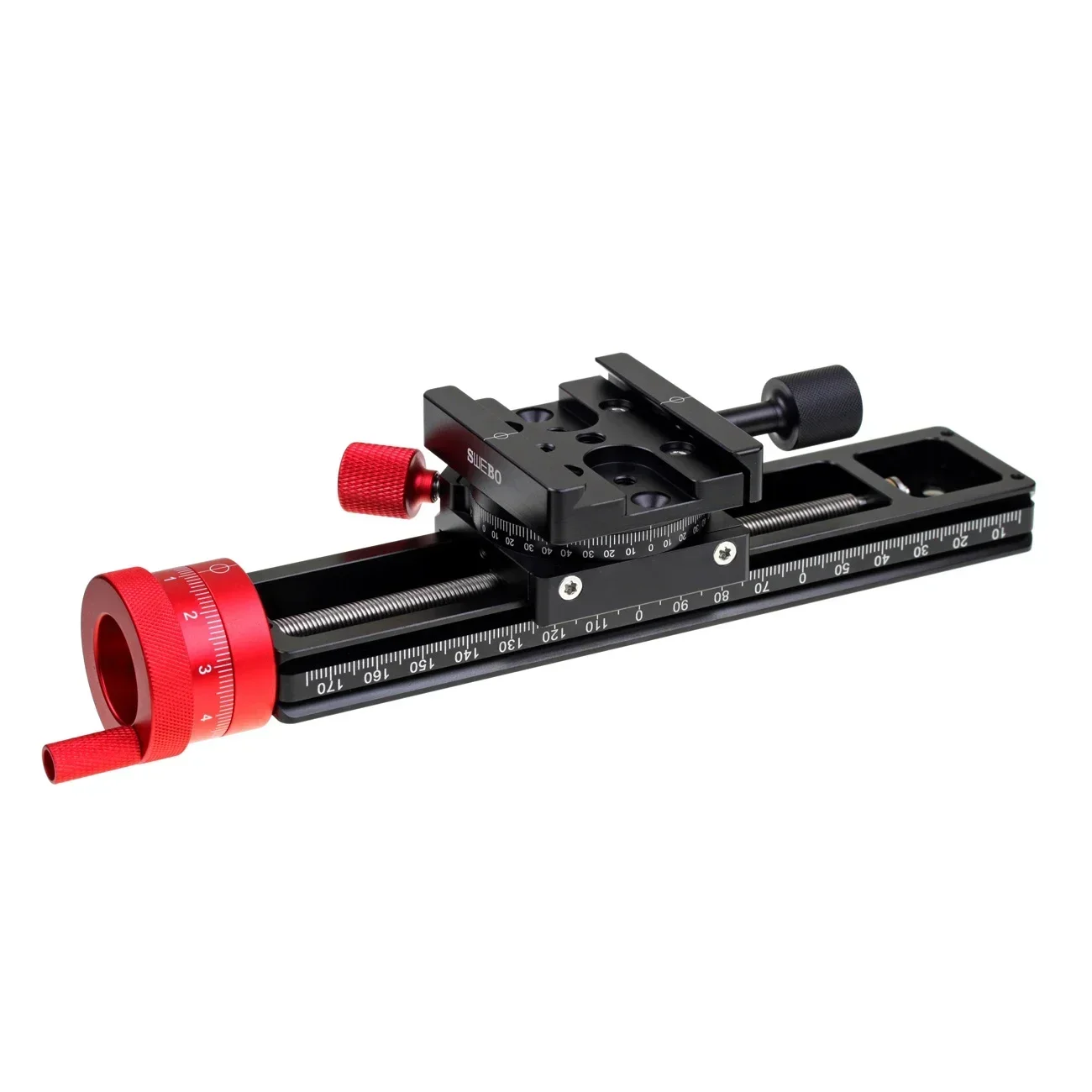 180MM Aluminium Alloy Double Precision Stacked Photography Micrometer Head Micro Trimming Guide Macro Focusing Rail Slider
