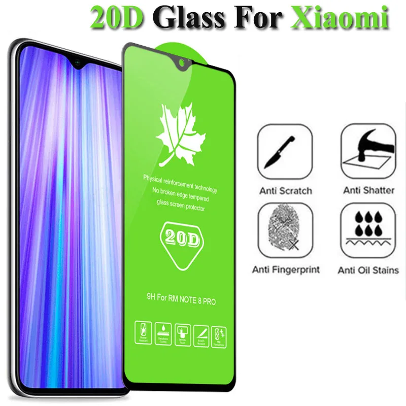 

50pcs 20D Tempered Glass For Xiaomi 14 Redmi Note 13 Pro Note 12 11 Note 10 A2 Redmi 11 10A 12C 9A POCO X6 M6 Screen Protector