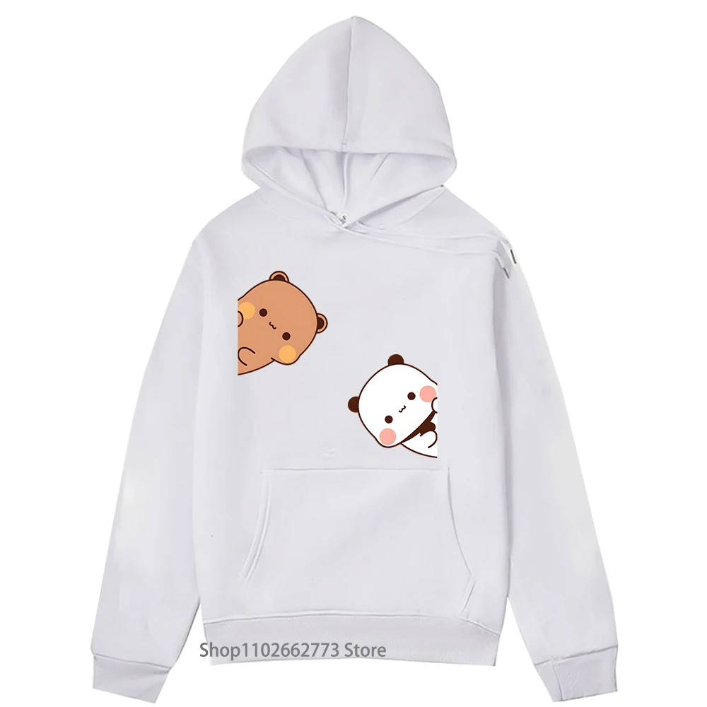 Bubu Dudu Hoodies Couple Tops Cartoon Panda Bear Sweatshirt Women Kawaii Clothes Korean Casual Harajuku Pullover Spring Sudadera