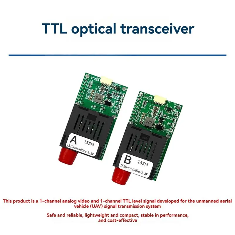 B03B-100KM TX+RX TTL Optical Transceiver Module FC Fiber Optic Port Optical Terminal Equipment