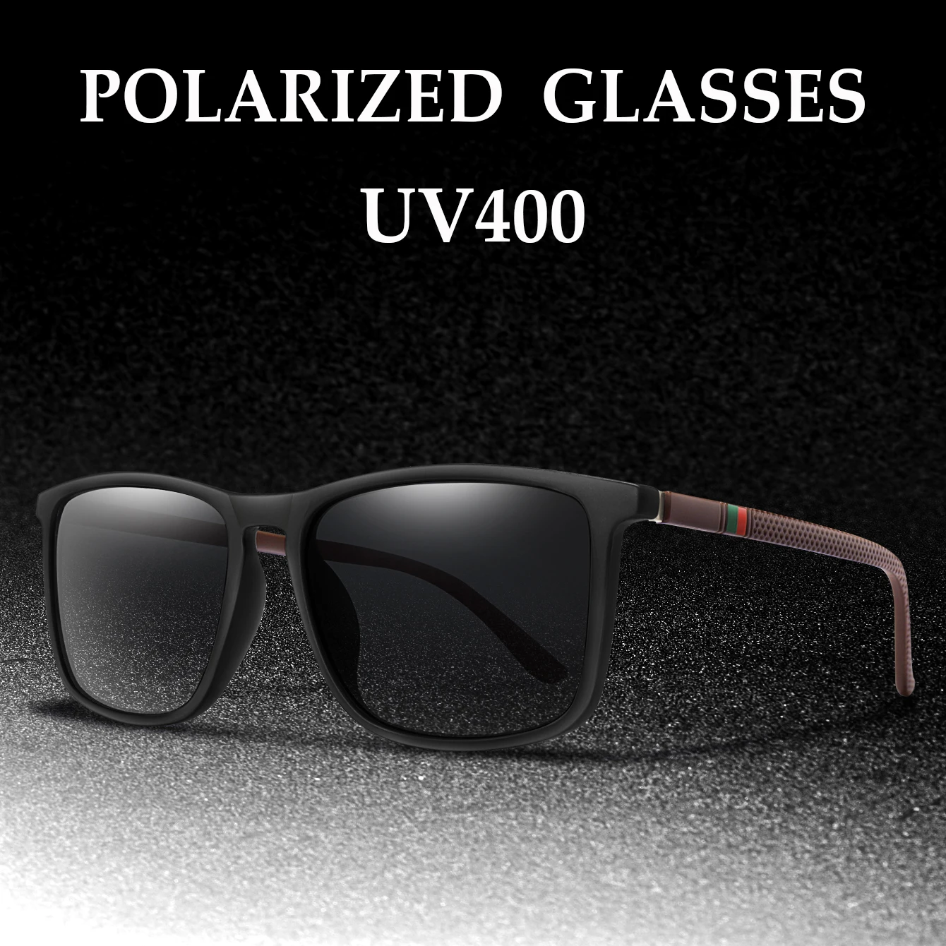 

Поляризованные солнцезащитные очки для мужчин и женщин, классические очки в квадратной оправе, очки для вождения, рыбалки, бега, езды, унисекс, UV400