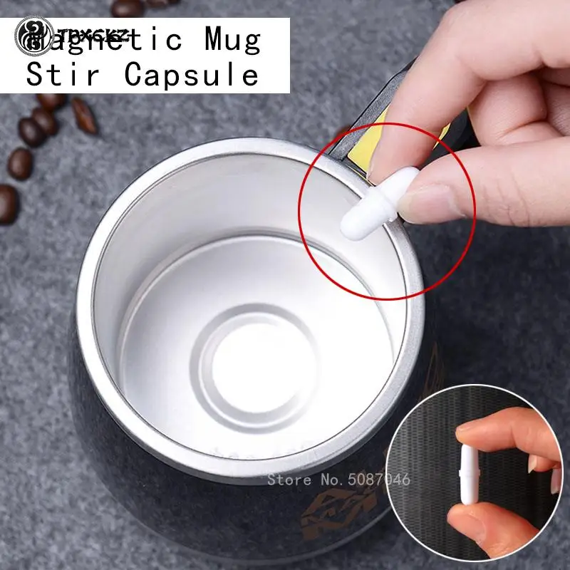 Automatische Selbst Rühren Magnetische Becher Kapsel Zylindrische Magnetische Rühren Stange Nicht Korrodierende Smart Mixer Thermische Tasse Zubehör