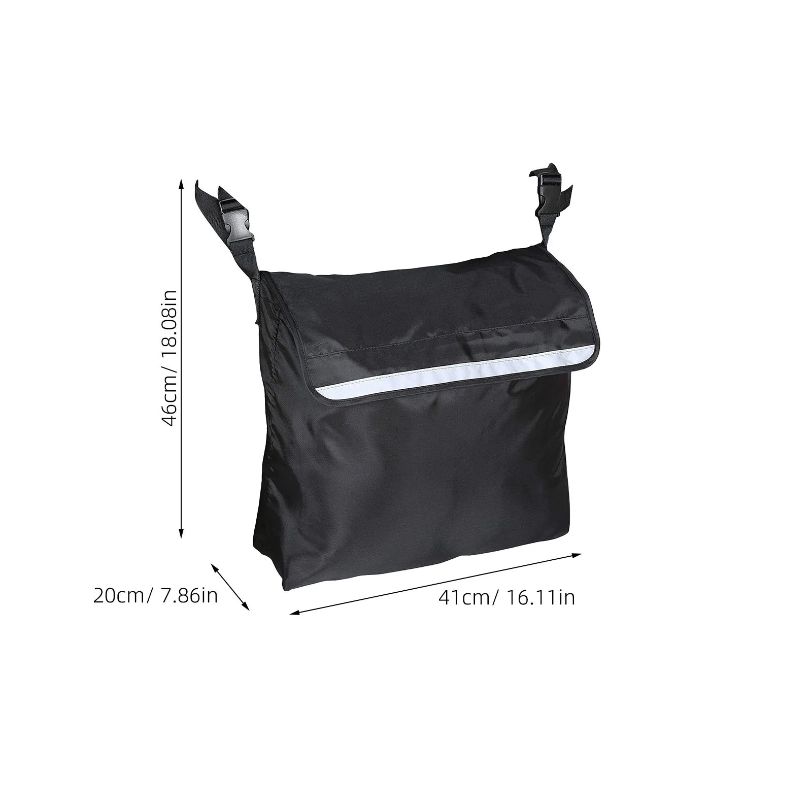 1 قطعة حقيبة كرسي متحرك مقاوم للماء سعة كبيرة حزام قابل للتعديل لجهاز التنقل سكوتر كهربائي كرسي متحرك حقيبة التخزين