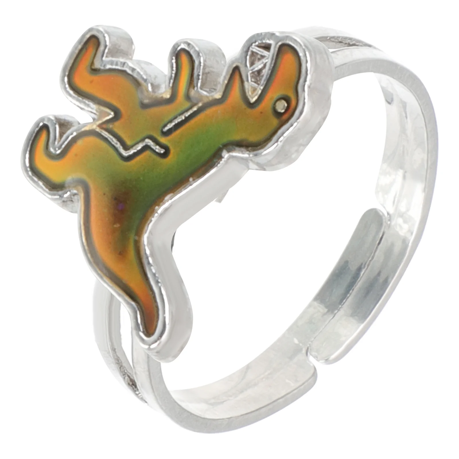 

Sensing Temperature Dinosaur Color Changing Ring Child Mood Zinc Alloy Rings for Women