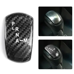 1PCS For NISSAN GTR R35 2008-2016 Gear Shift Knob Engine Button Cover Carbon Fiber Center Console Gear Shift Knob Cover Black