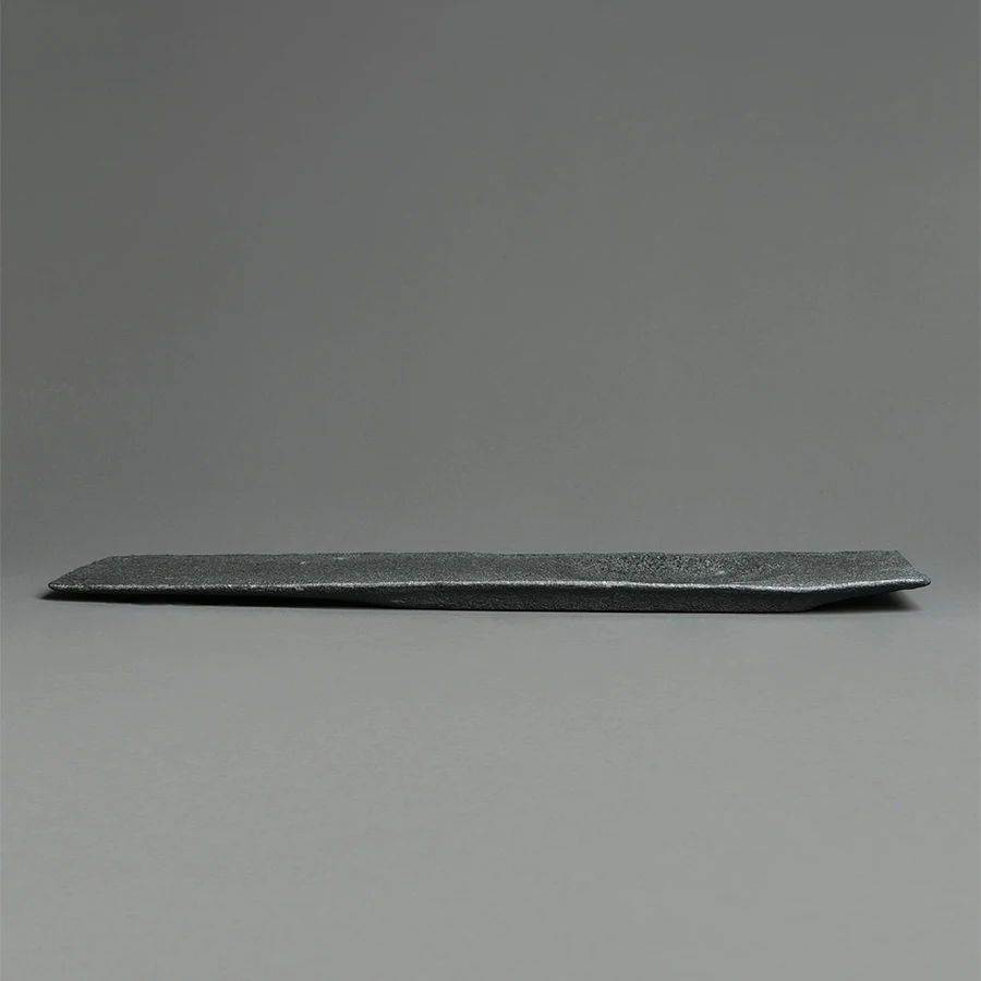Tee Tablett Naturstein 48x16cm Handgeschnitzt Zen Teetablett Saugfähig Hitzebeständig Wabi-Sabi Wohndekoration Teezeremonie Geschenk Minimalistische Deko – Detail 3