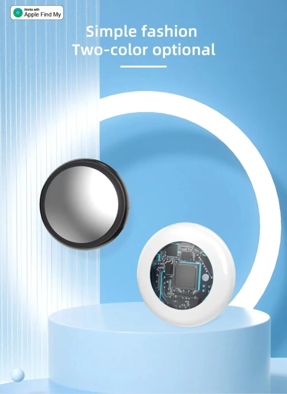 Timethinker Smart Tag Bluetooth GPS Tracker Airtag Work with Apple Find My APP ITag Anti Lost Locator Pet Key Finder for IOS