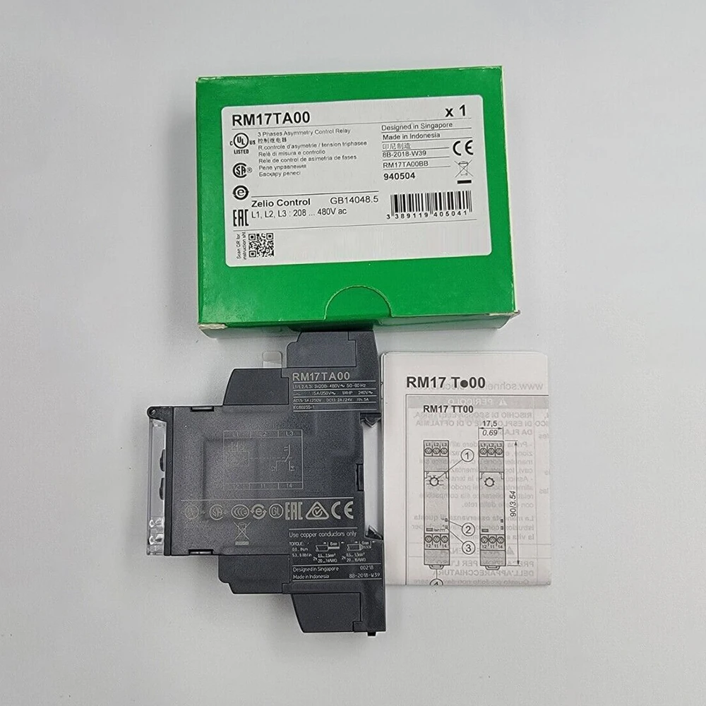 RM17TA00 0.1-10s 3 Phases Asymetry Control Relay