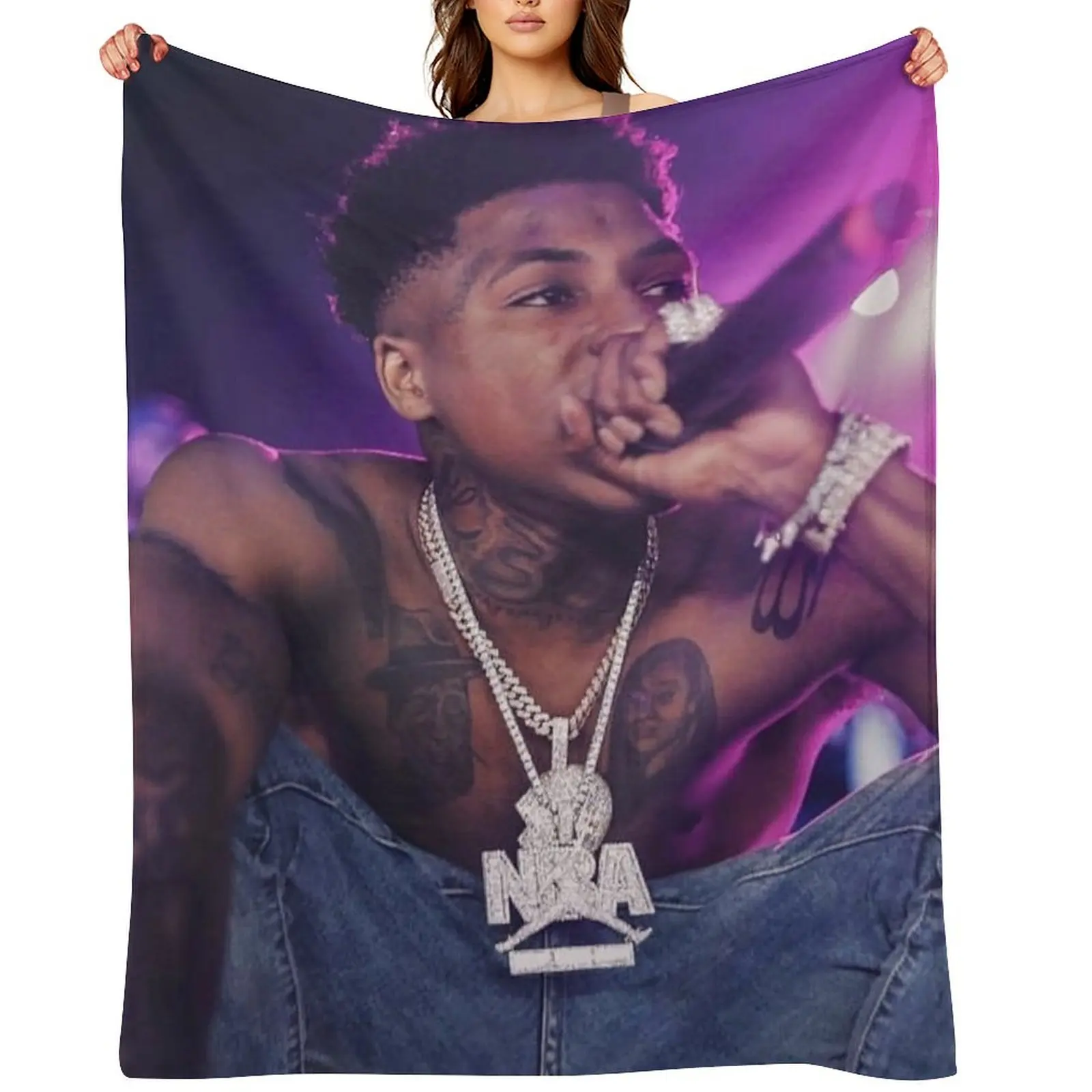 

Young Boy Swag Throw Blanket Custom Luxury Thicken Warm blankets ands Blankets