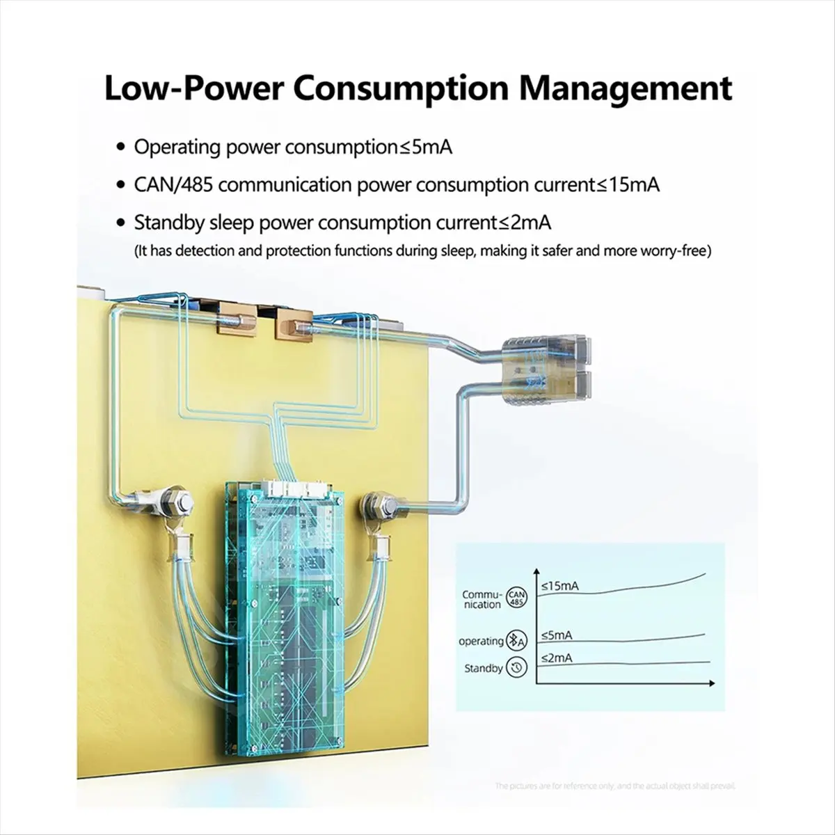 

X07A [ANT 4S BMS] Ito/Lifepo4/NCM 130A Smart BMS Built-in Bluetooth for E-Bike/Scooter/Solar Storage
