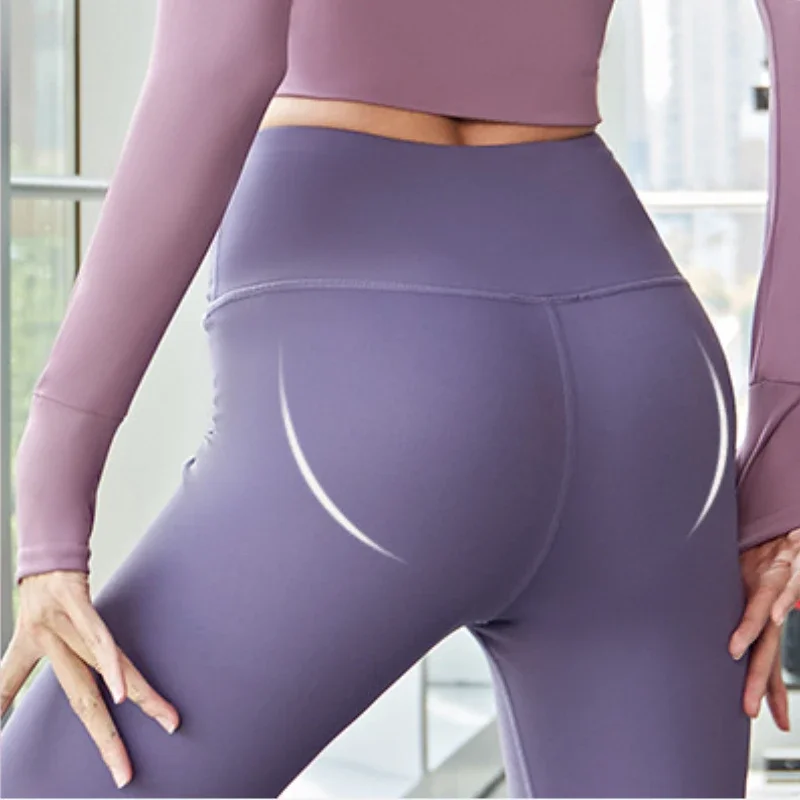 Sporty Sexy Open Cortch Leggings Tops Sets Women Longsleeve Tops and Casual Pants Daily Exercise Wear Erotic Open Hole Clothing