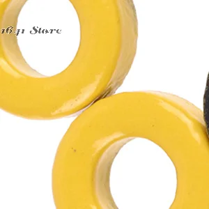 1pc T37-6 Iron powder cores 9.5*5.2*3.3mm AL=3.0nH/N2 8.5uo Iron dust core Ferrite Toroid Core Coating yellow gray