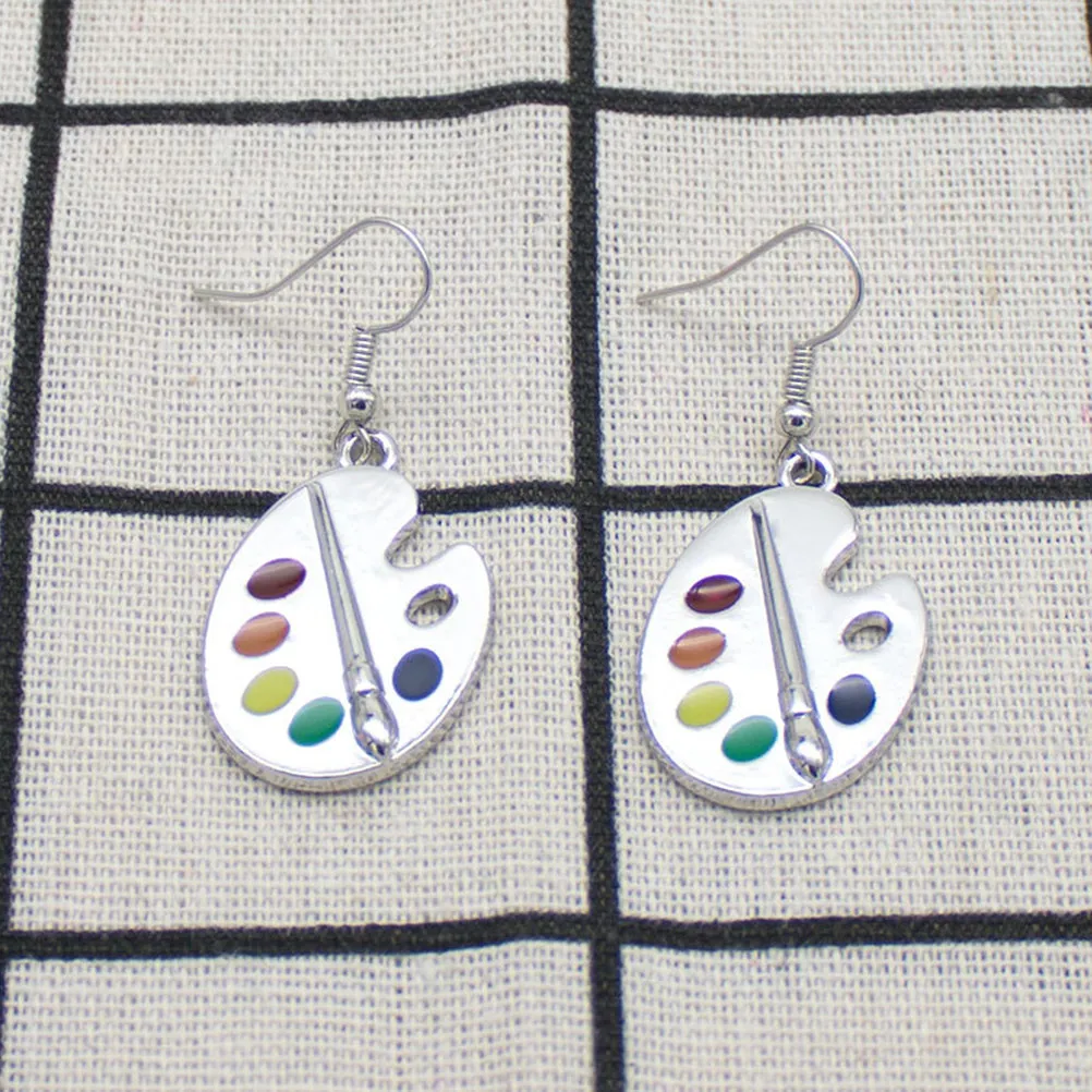Cartoon Pigment Board Pendant Earrings Lightweight Rust Resistant Hypoallergenic for Sensitive Ears Stylish Women Earrings Ear