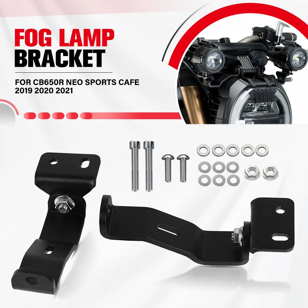 

For Honda CB650R Neo Sports Cafe CB 650R 2019 2020 2021 Motorcycle LED Fog Light Bracket Lamp Holder Fog Lamp Spotlight Bracket