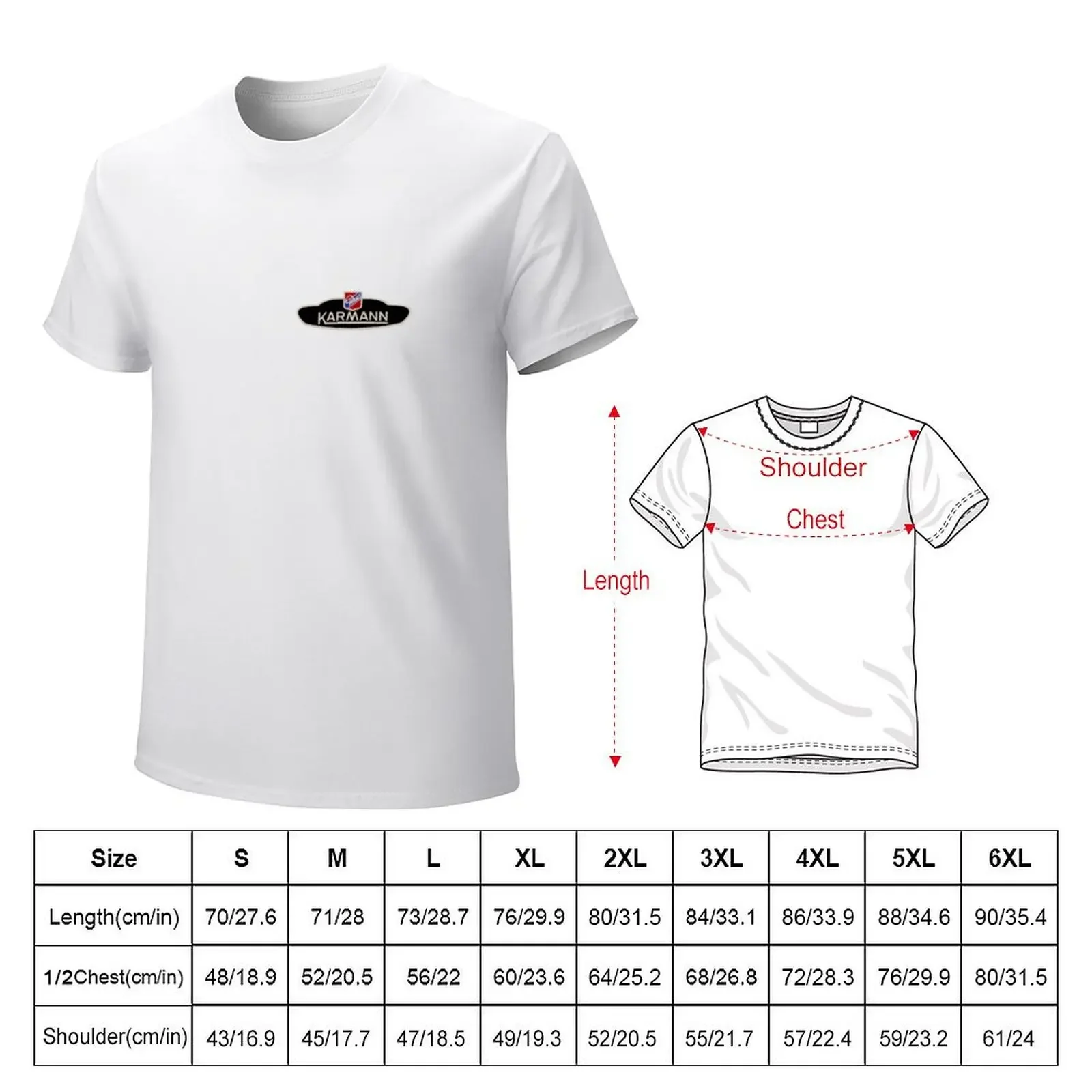 Karmann Ghia Emblem (small) T-Shirt sports fans customs graphic t shirts tees big and tall t shirts for men