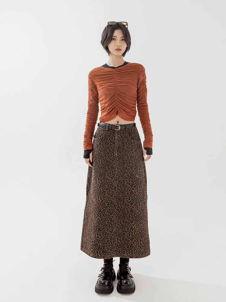 

Женская новая осенне-зимняя двусторонняя плиссированная прозрачная блузка Queenop с длинным рукавом, повседневная, приталенная, из хлопка и полиэстера