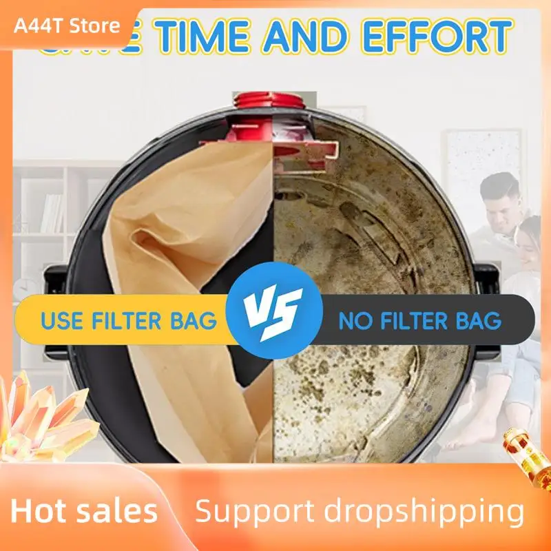 

A44T, 16 упаковок DXVA19-4101 Мешки для вакуумных мешков для пылесосов емкостью 6–10 галлонов для влажной/сухой уборки, для магазинов вакуумных мешков