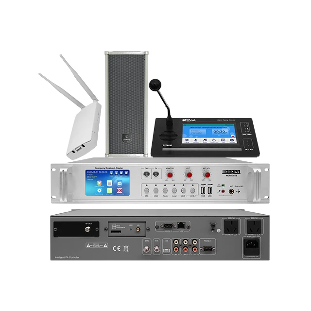 Wireless Cloud 4G Emergency Audio Broadcast System Host For Village/Subway Station/Gas Station