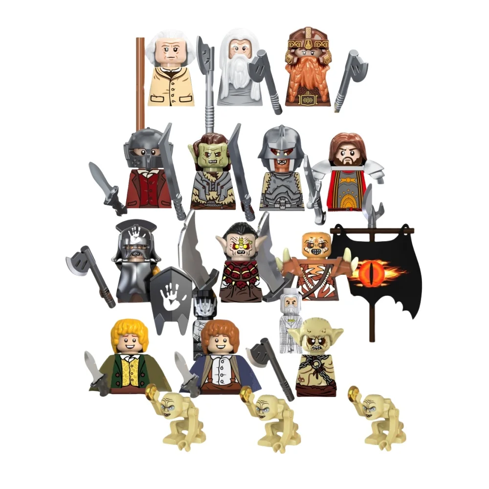 شخصيات فارس القرون الوسطى لعبة خواتم الرب الجندي Orcs الجان Azog عفريت سورون أراغورن الحروب بنة سطح المكتب الديكور هدية #3