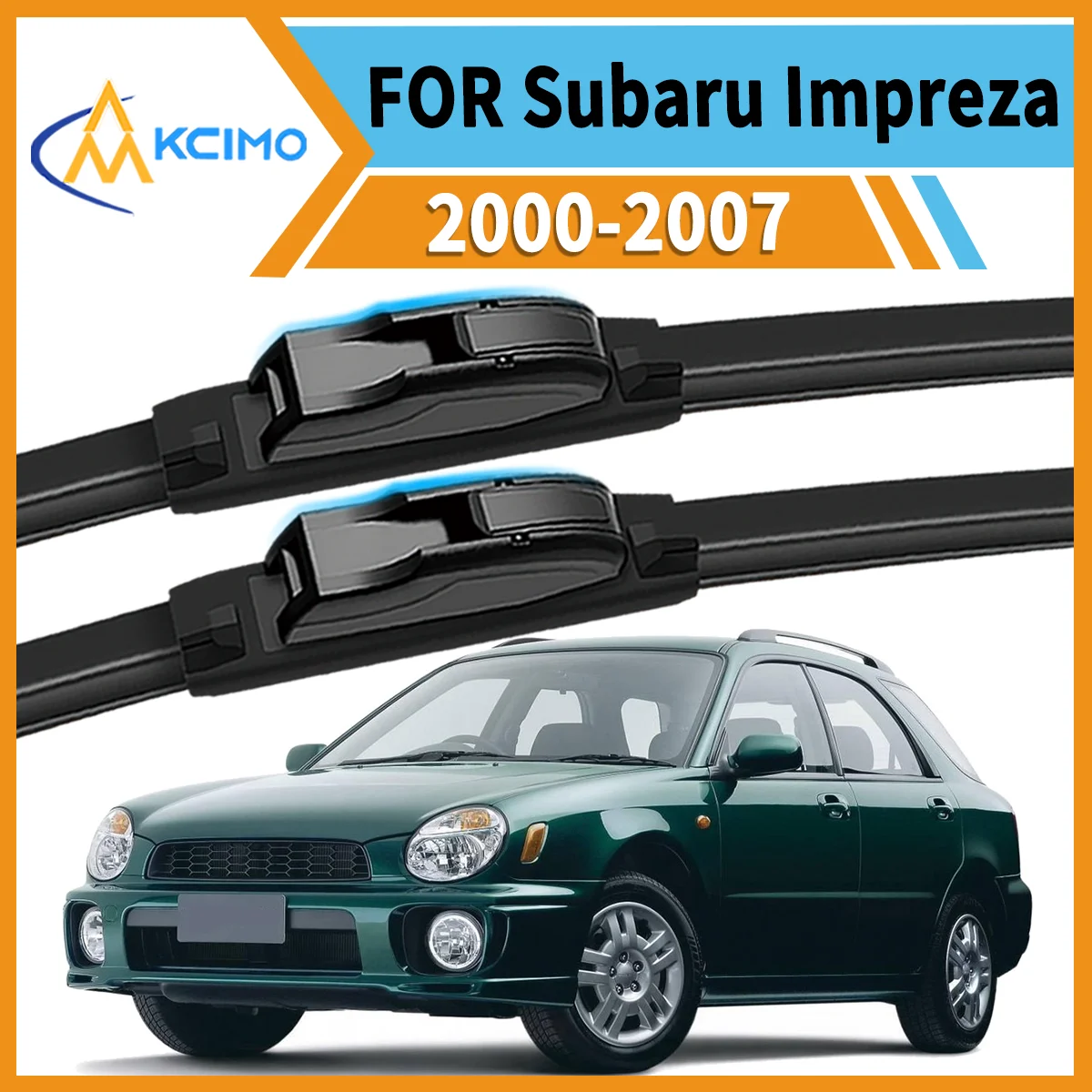 

Clear Vision Rain or Shine 2PCS Front Wiper Blades for Subaru Impreza GD GG 2000-2007 All-Weather Durability Safe Driving