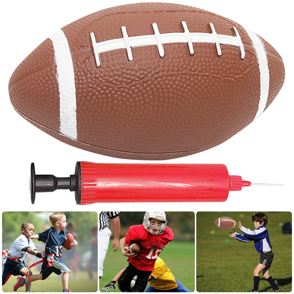 American Football Teenagers Rugby Ball Child Toys Inflatable Small Rugby Ball Anti Slip Children Game Ball for Children Teaching