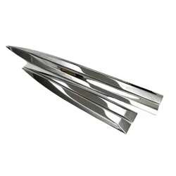 Top quality For Peugeot 3008/4008 2016 2017 2018 car detector stainless steel Side Door Body trim sticks Strips Molding 4pcs