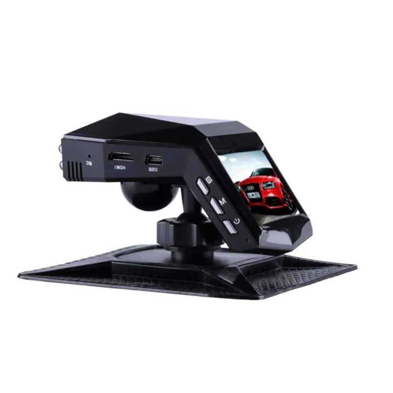 كاميرا سيارة ذات زجاج أمامي H3CE لا تتطلب أسلاك الوضع الليلي 140 درجة تسجيل حلقة رؤية واسعة مدمج في مستشعر G للحوادث