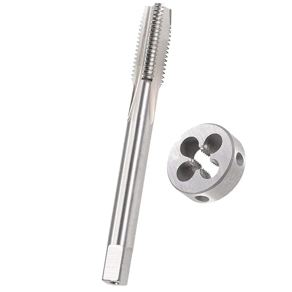 HUAZHICHUN 1 قطعة 3/4-10UNC 3/4-12UN 3/4-14UNS 3/4-16UNF 3/4-18UNS Tap + Die، HSS Tap and Die Set صنبور اليد اليمنى
