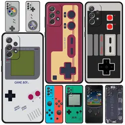 Case For Samsung A15 A13 A51 A71 A41 A31 A21S A03S A05 A12 A32 A52 A23 A25 A33 A53 A73 5G Cover Video Game Boy Vintage GamePad