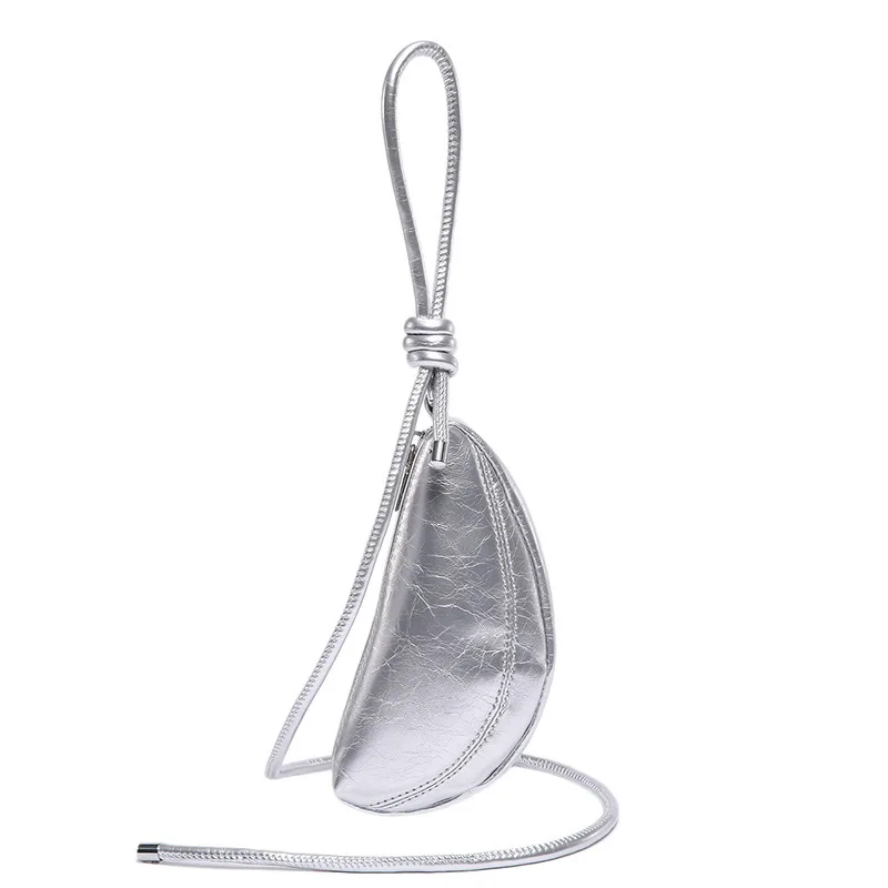 Ladies' One Shoulder Underarm Phone Bag Crossbody Mini Saddle Bag Fashionable Personality High-end Feeling Hanging Neck