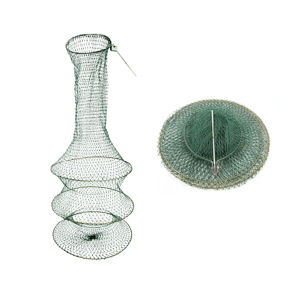 

3 Layers Freshwater Mesh Net Foldable Durable Foldable Net Large Capacity Portable Fishing Tool