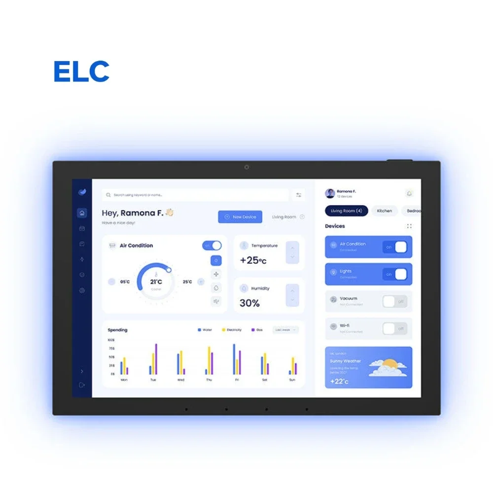 2025 NEW Arrivals RK3566 Multi Interfaces 10 Inch Wall Mounting Smart Home Hub Remote Voice Control Wifi Tablet