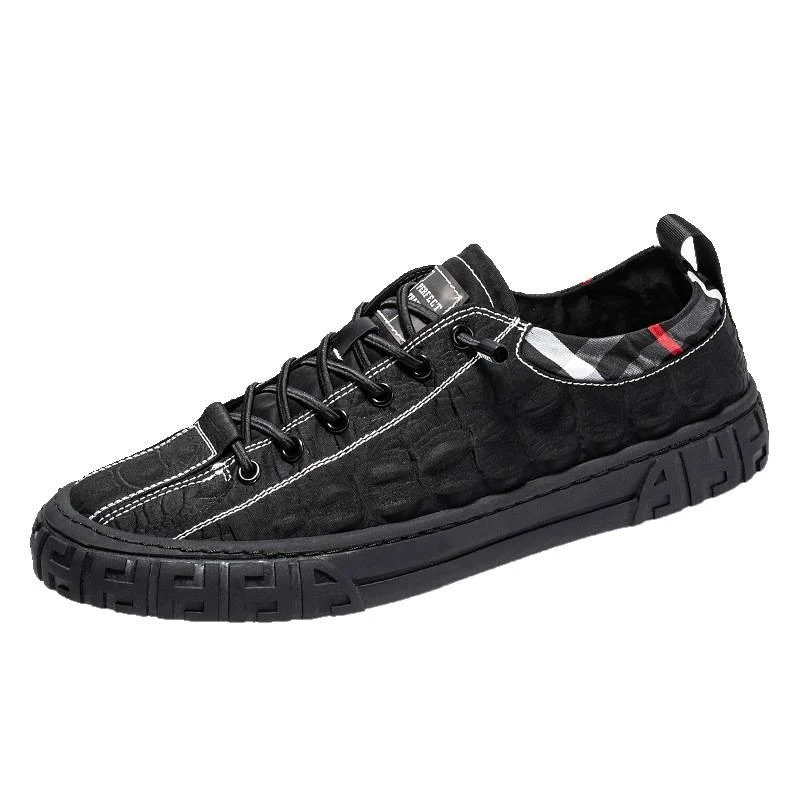 

New Men's Summer Breathable Canvas Shoes FP-201 Low-top Men's Casual Canvas Shoes with Front Lacing