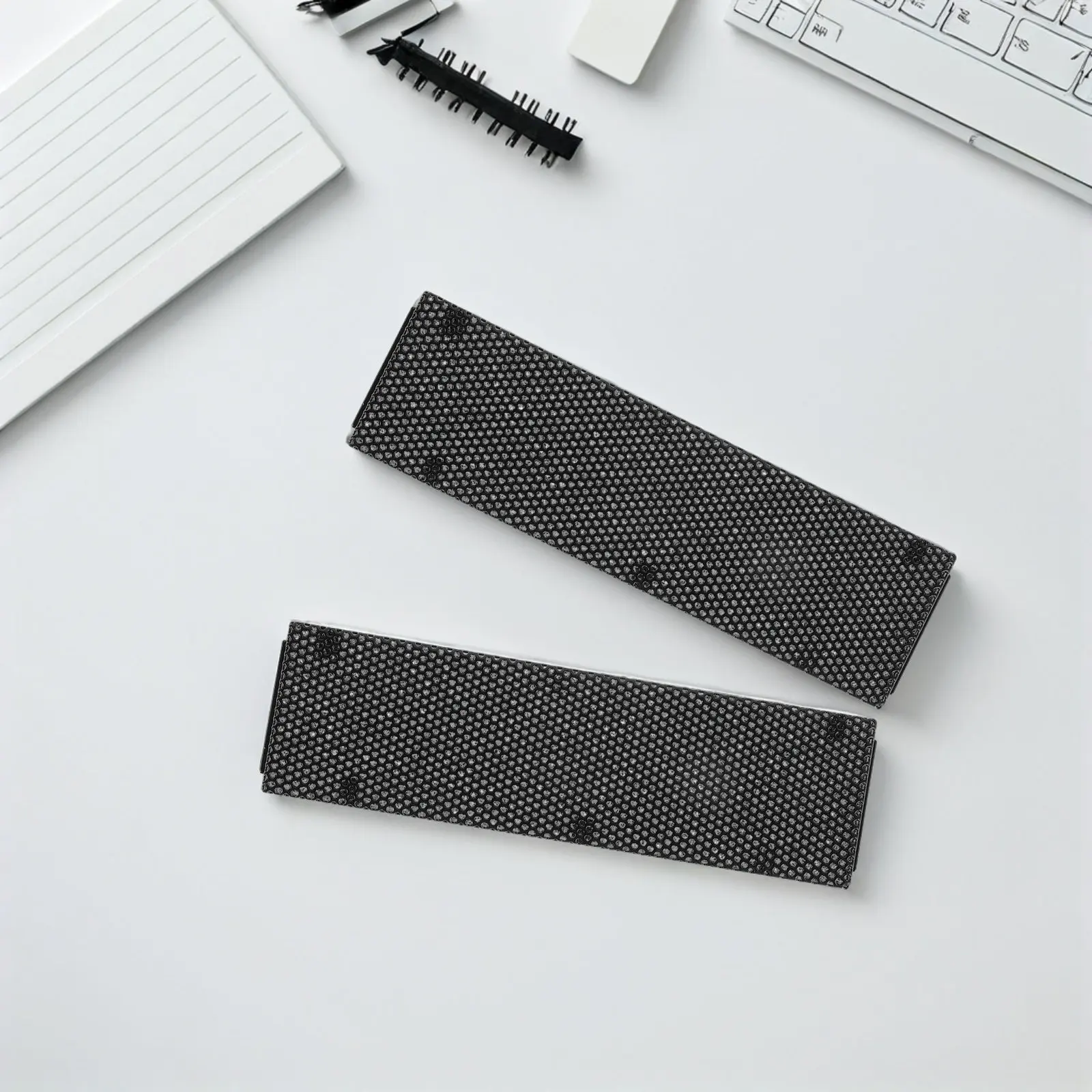5pcs Black Vented Hexagon Mesh Front Panel Covers for PC Tower Case Cooling Intake Replacement